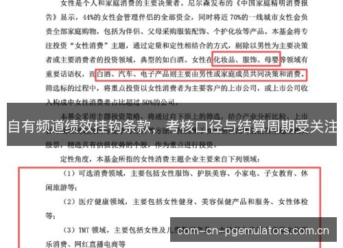 自有频道绩效挂钩条款，考核口径与结算周期受关注